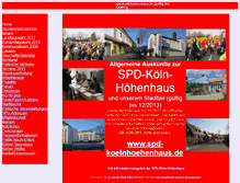 Tablet Screenshot of koelnhoehenhaus.de
